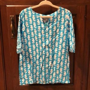 Tybee Island Girls NORAH Seahorse Boho Dress 2T-4T